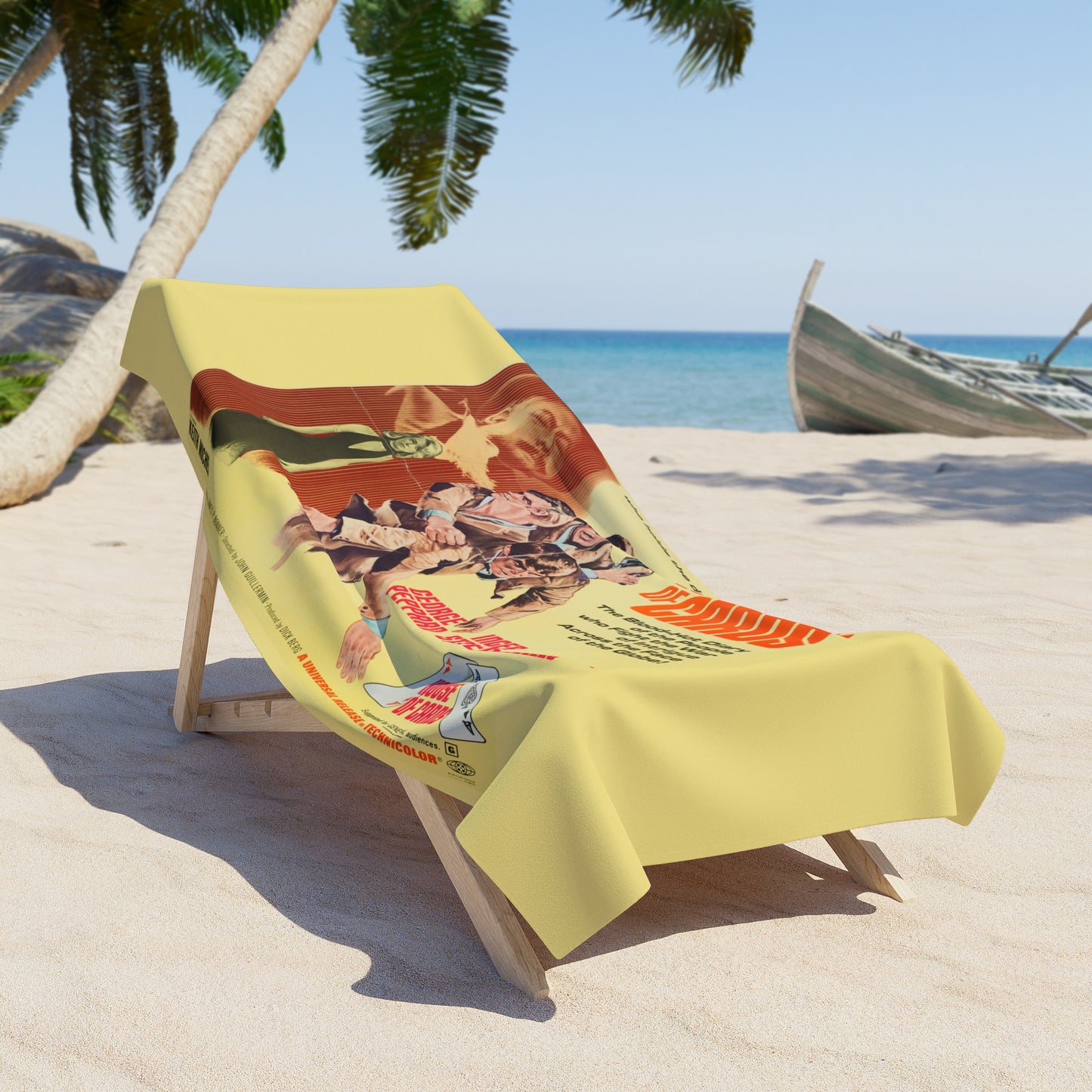 House of Cards Vintage Movie Poster Beach Towel | Vintage Film Art Towel