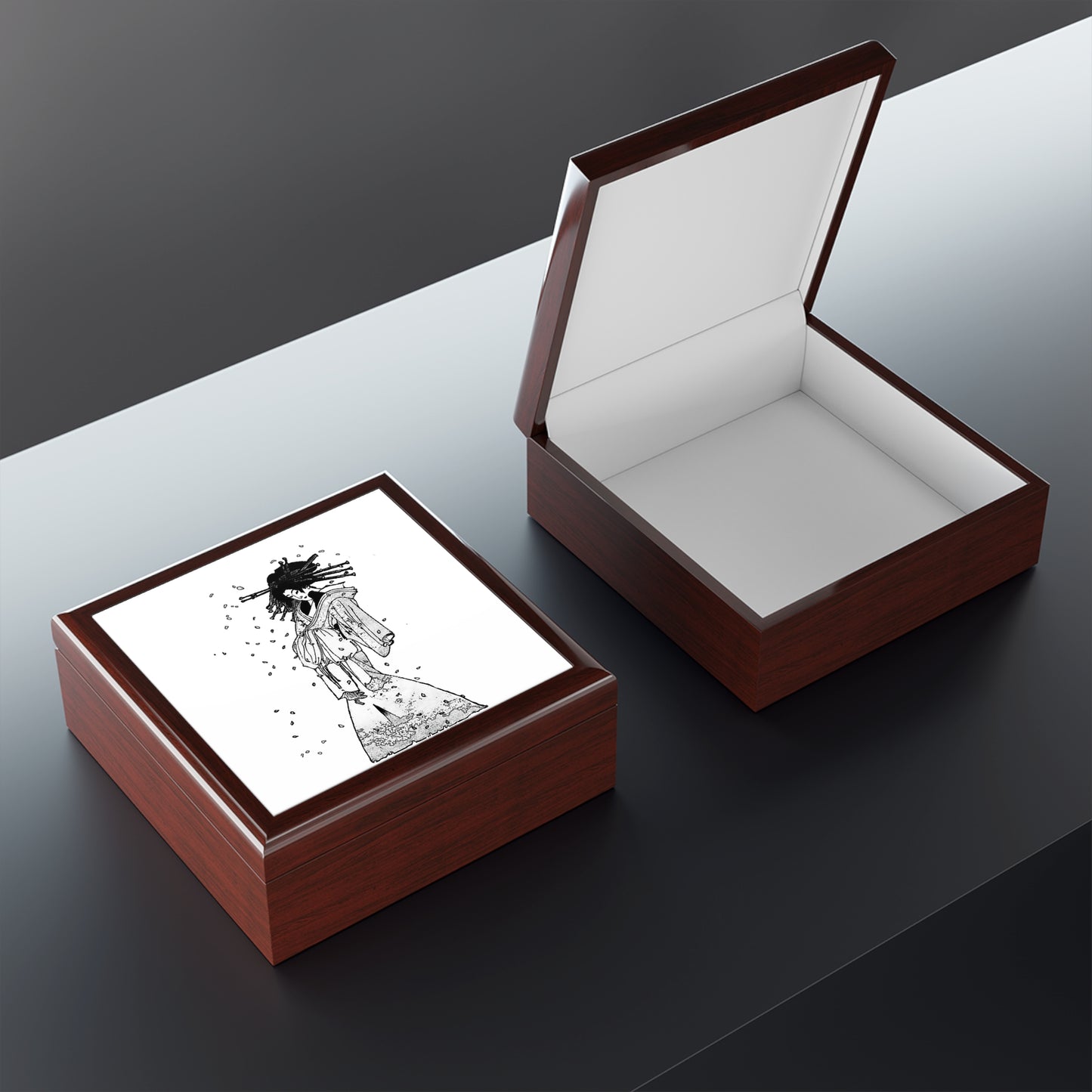 Spirit of the Komachi Cherry Tree Jewelry Box