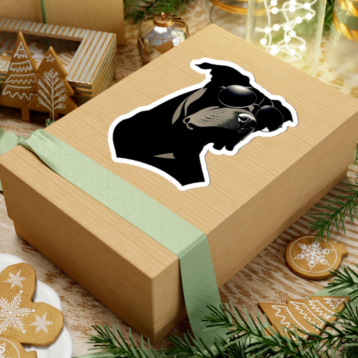 Dog with Sunglasses Stickers