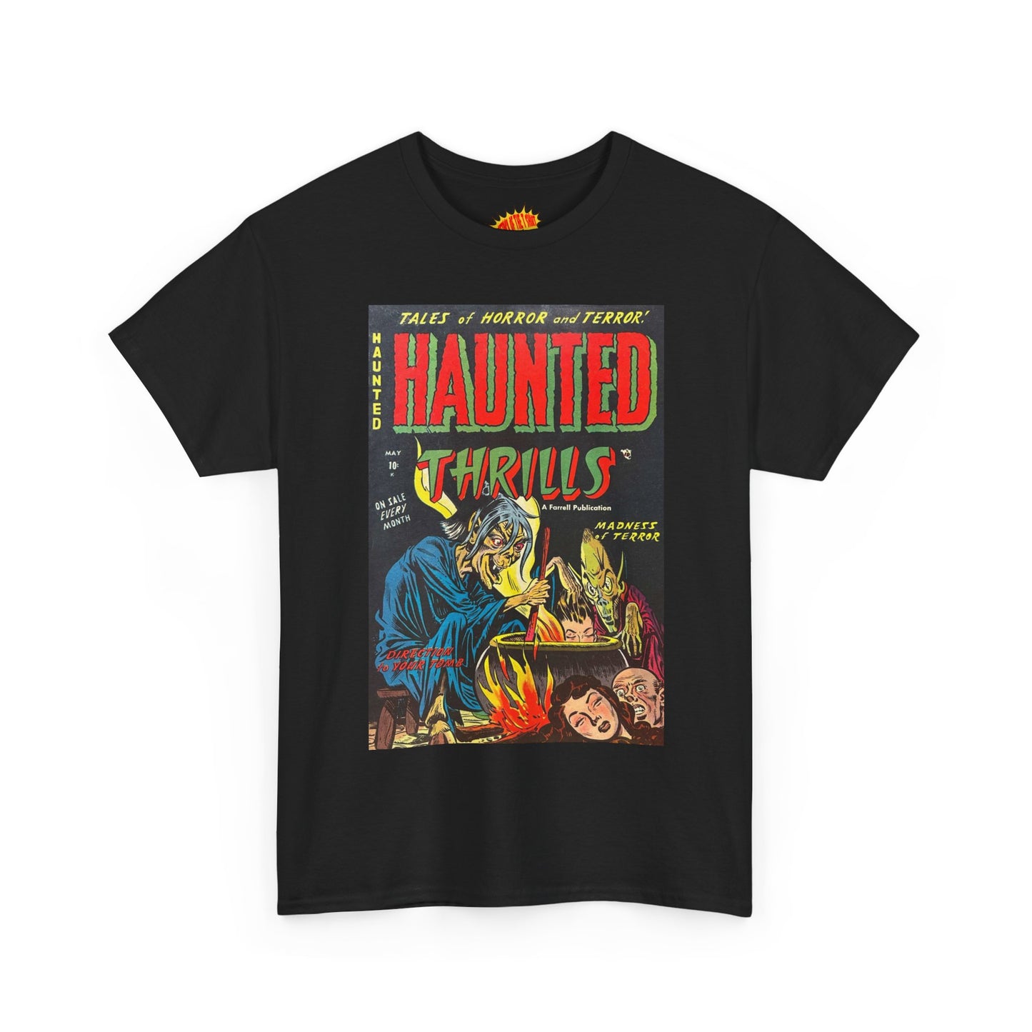 Haunted Thrills May Comic Tee Shirt *Multiple Colors*