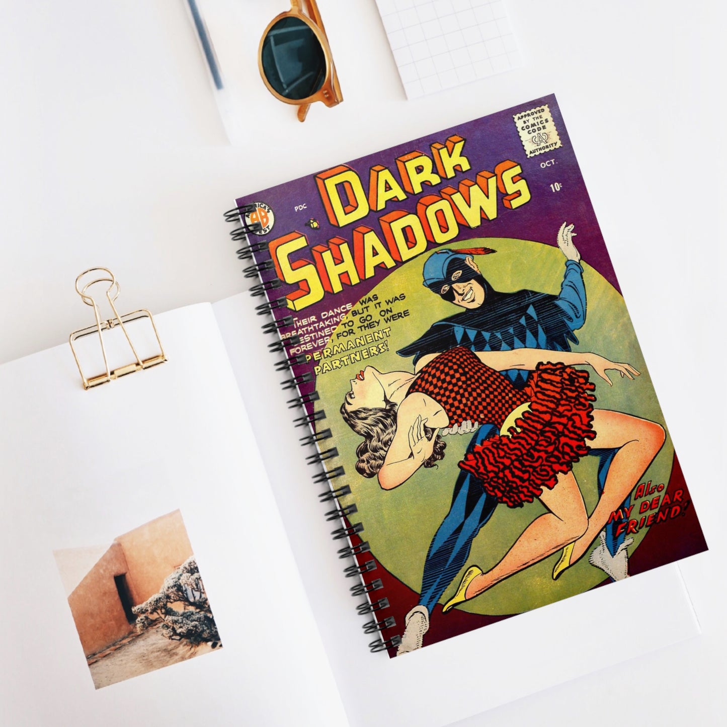 Dark Shadows October Comic Spiral Notebook