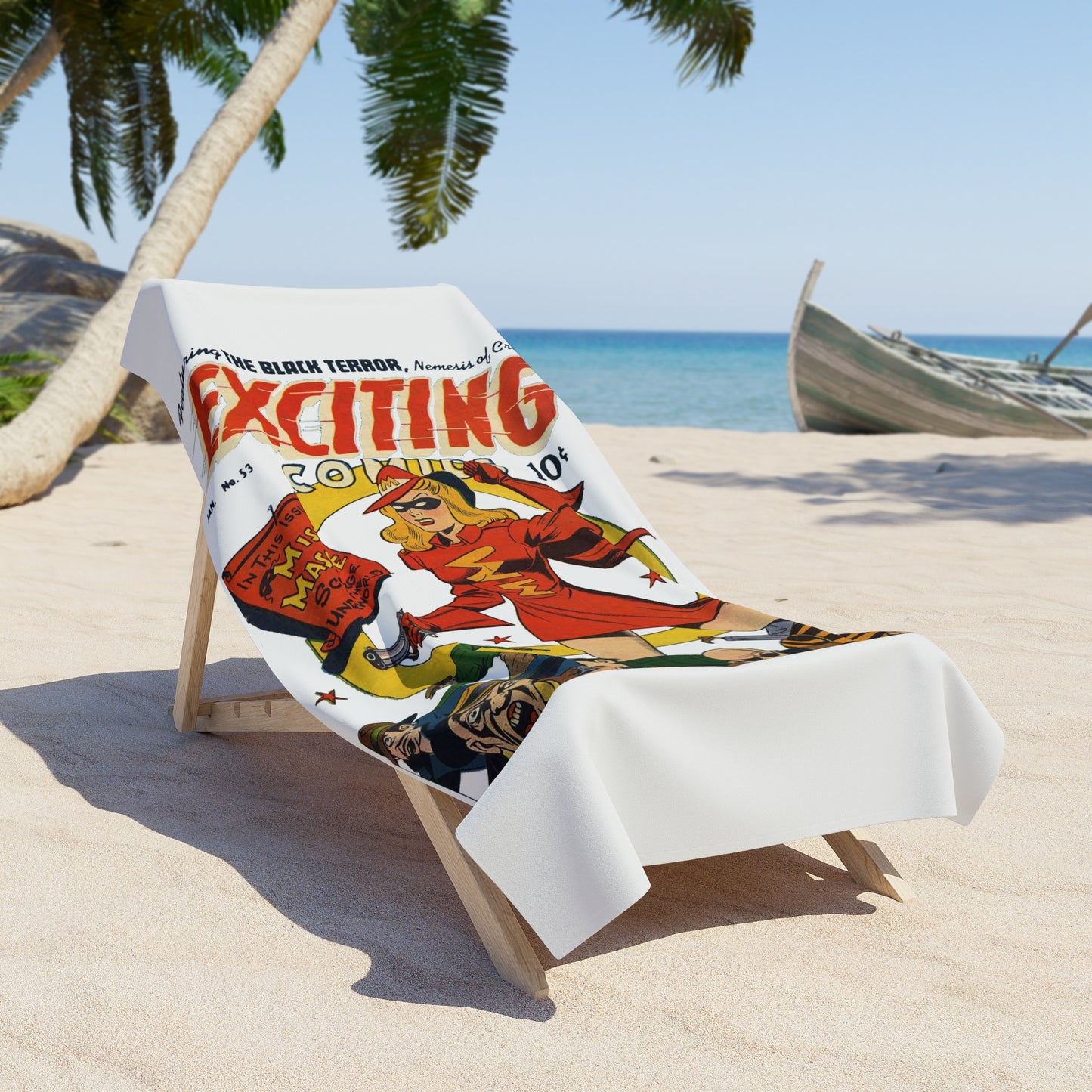 Miss Masque Beach Towel