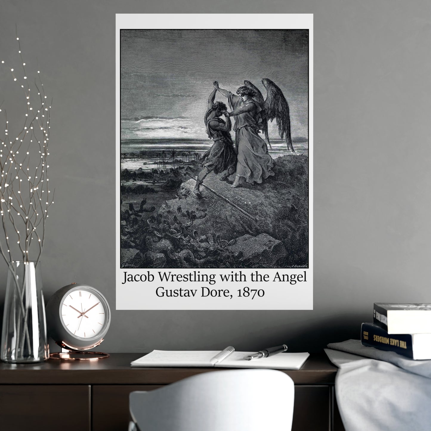 Jacob Wrestling with the Angel - Gustav Dore, 1870