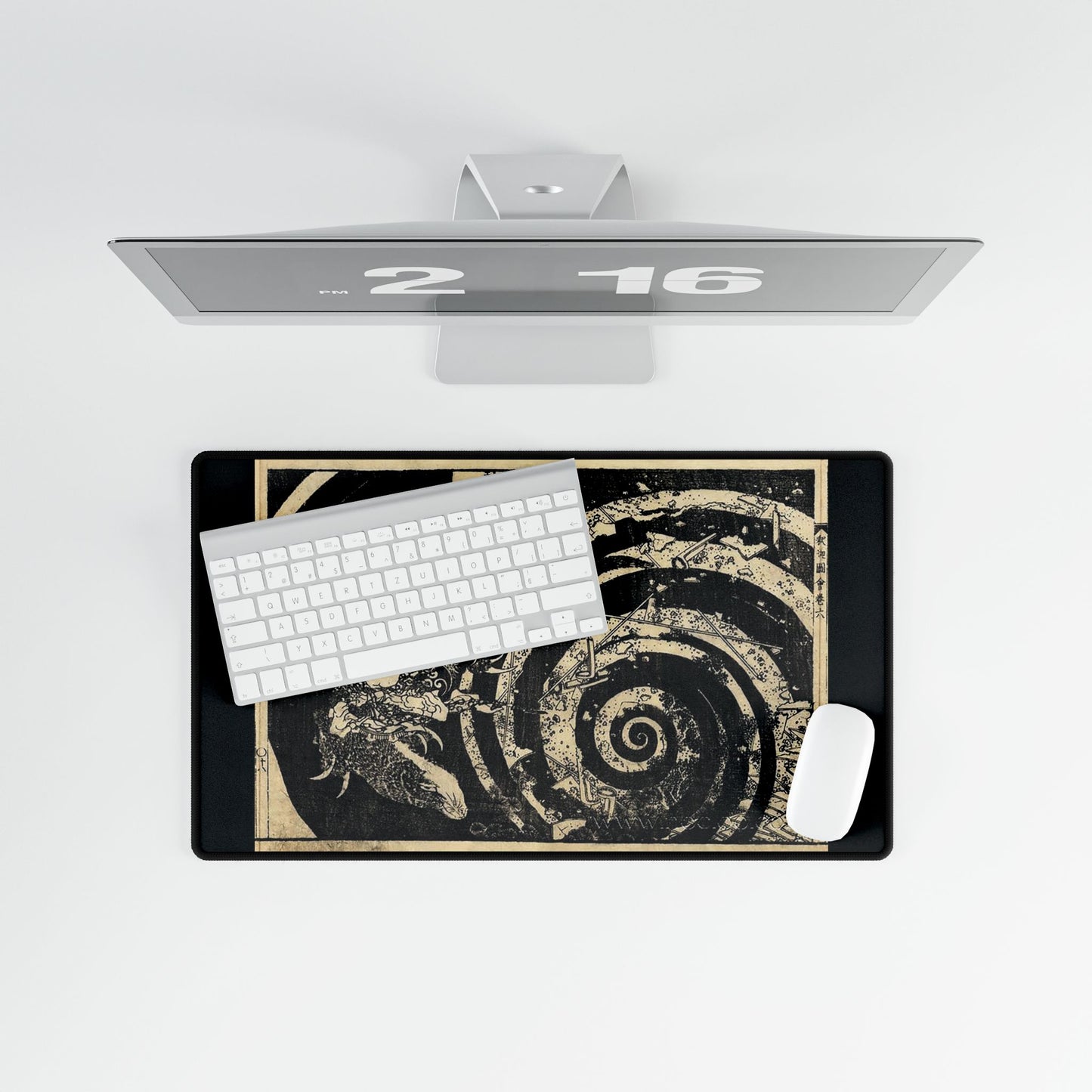 Destruction by Hokusai Desk Mat/Mousepad