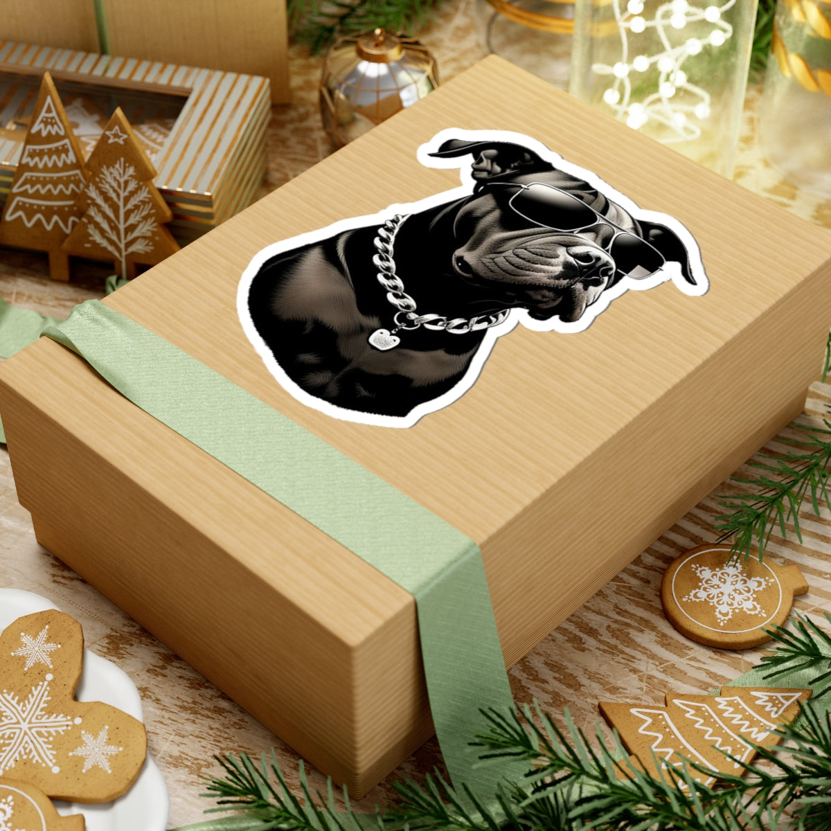 Dog with Sunglasses Stickers