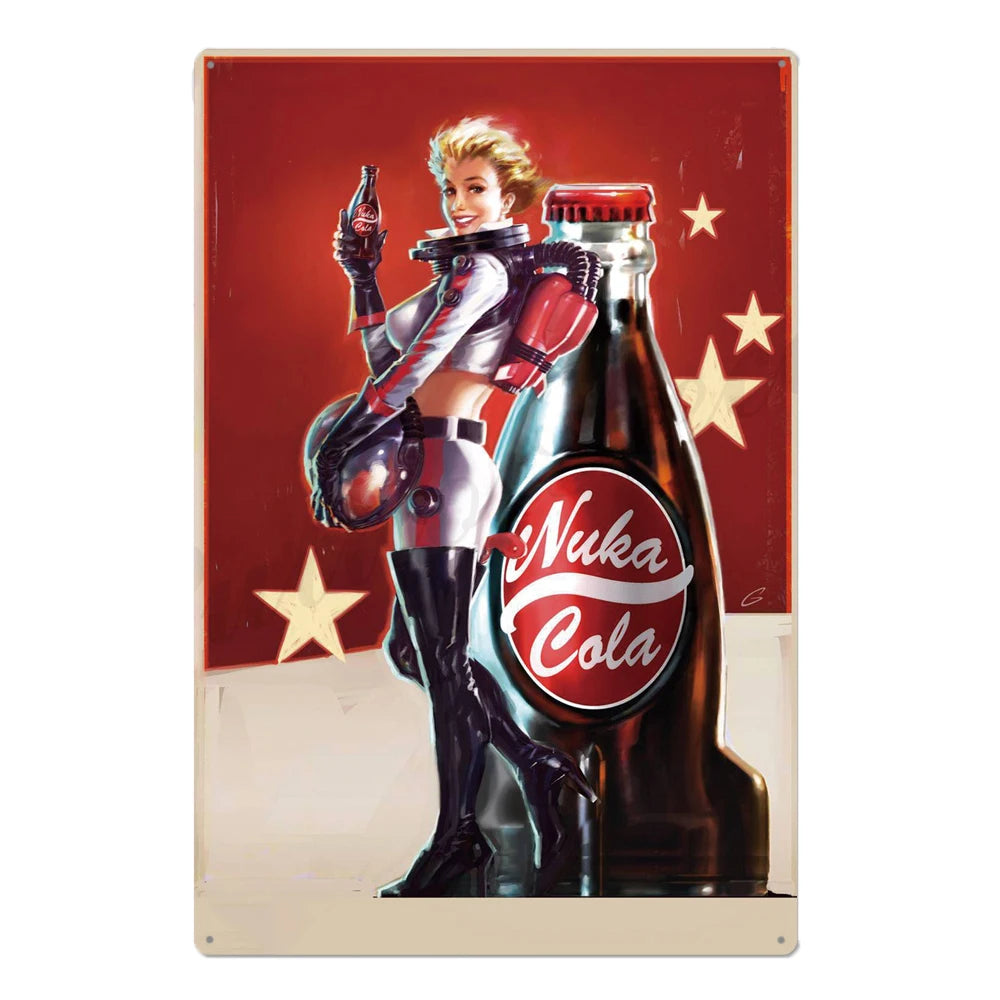 Retro Cola Metal Sign Bar Home Decor Wall Art Tin Poster Restaurant Painting 1