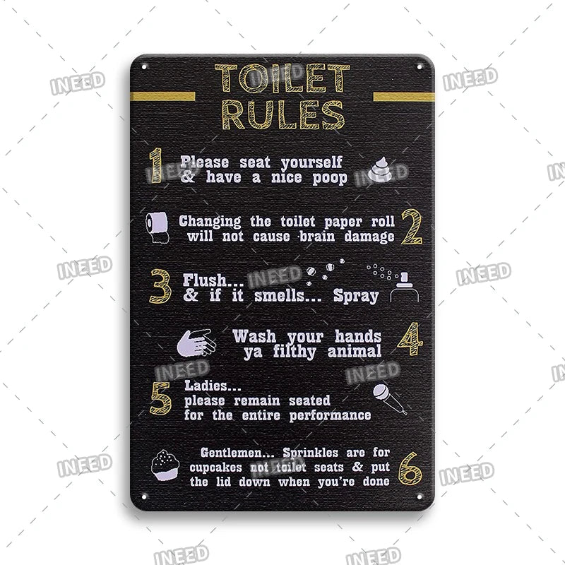 Funny Metal Signs Vintage Garage Wall Art Man Cave Retro Home Decor 8x12in 1