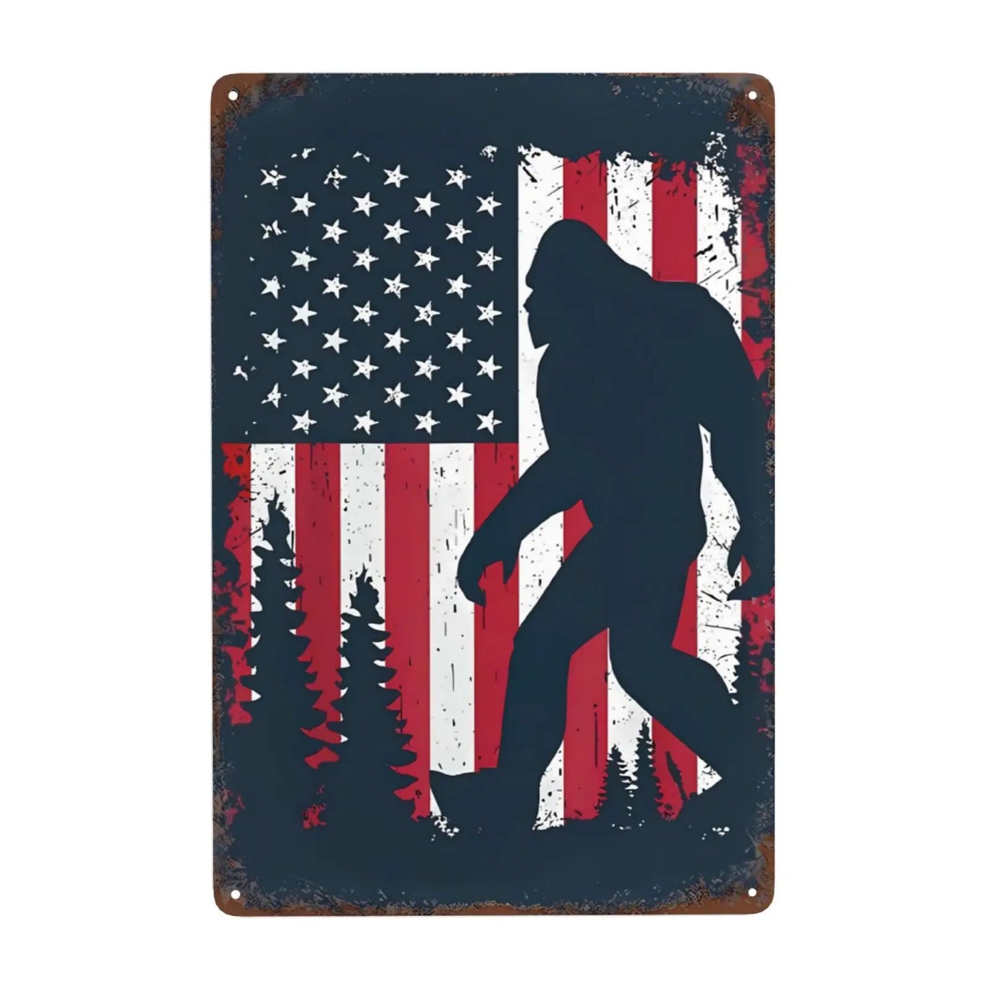 Bigfoot Metal Signs Vintage Retro Style Wall Art Home Bar Cabin Decor 8x12in 1