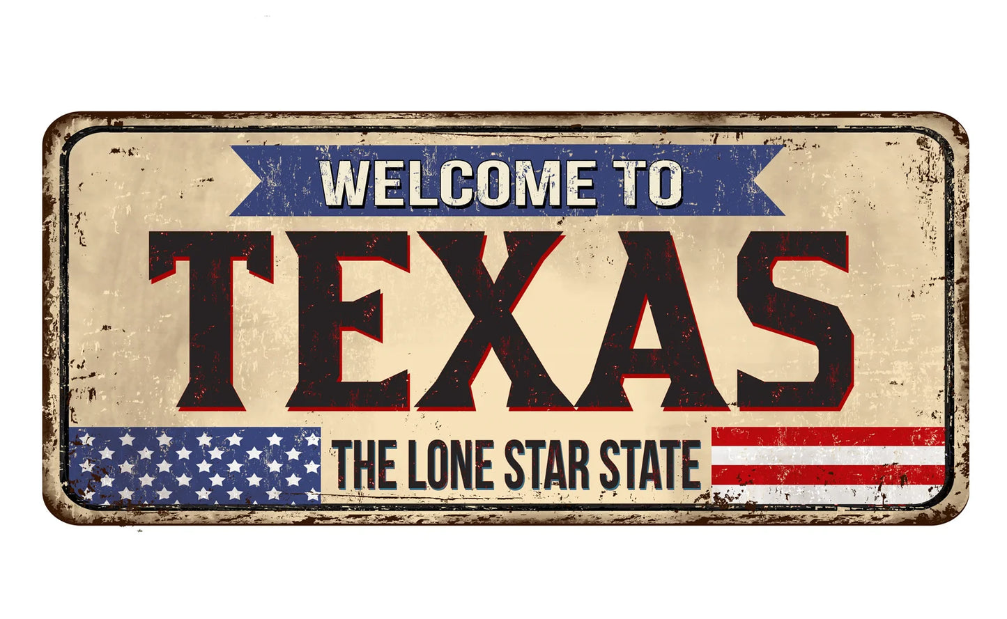 Vintage Metal State License Plate Signs Novelty Car Art Tags Home Bar Decor 2