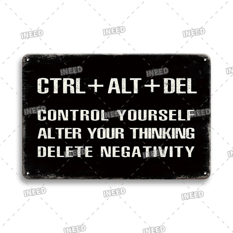 Funny Metal Signs Vintage Garage Wall Art Man Cave Retro Home Decor 8x12in 1