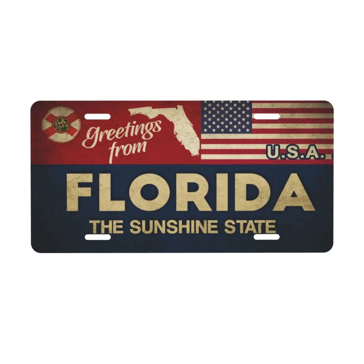 Vintage Metal State License Plate Signs Novelty Car Art Tags Home Bar Decor 1