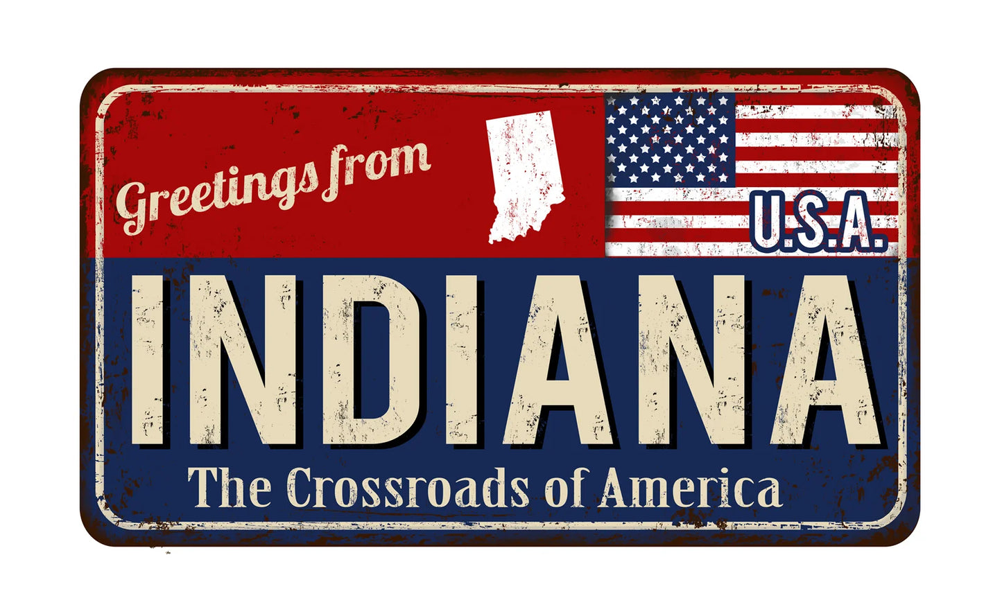 Vintage Metal State License Plate Signs Novelty Car Art Tags Home Bar Decor 2