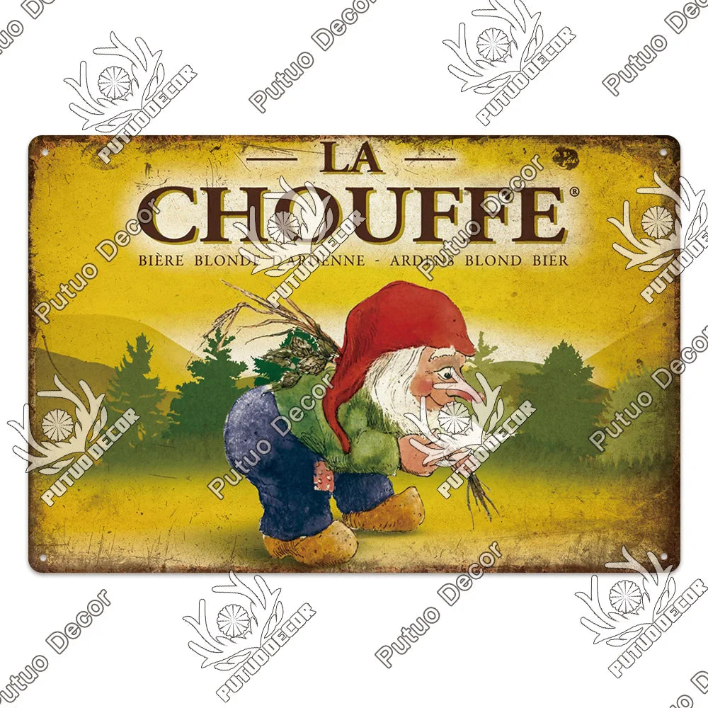 Belgian Beer Metal Signs Vintage Decorative Plaque Pub Bar Man Cave Wall Art 2