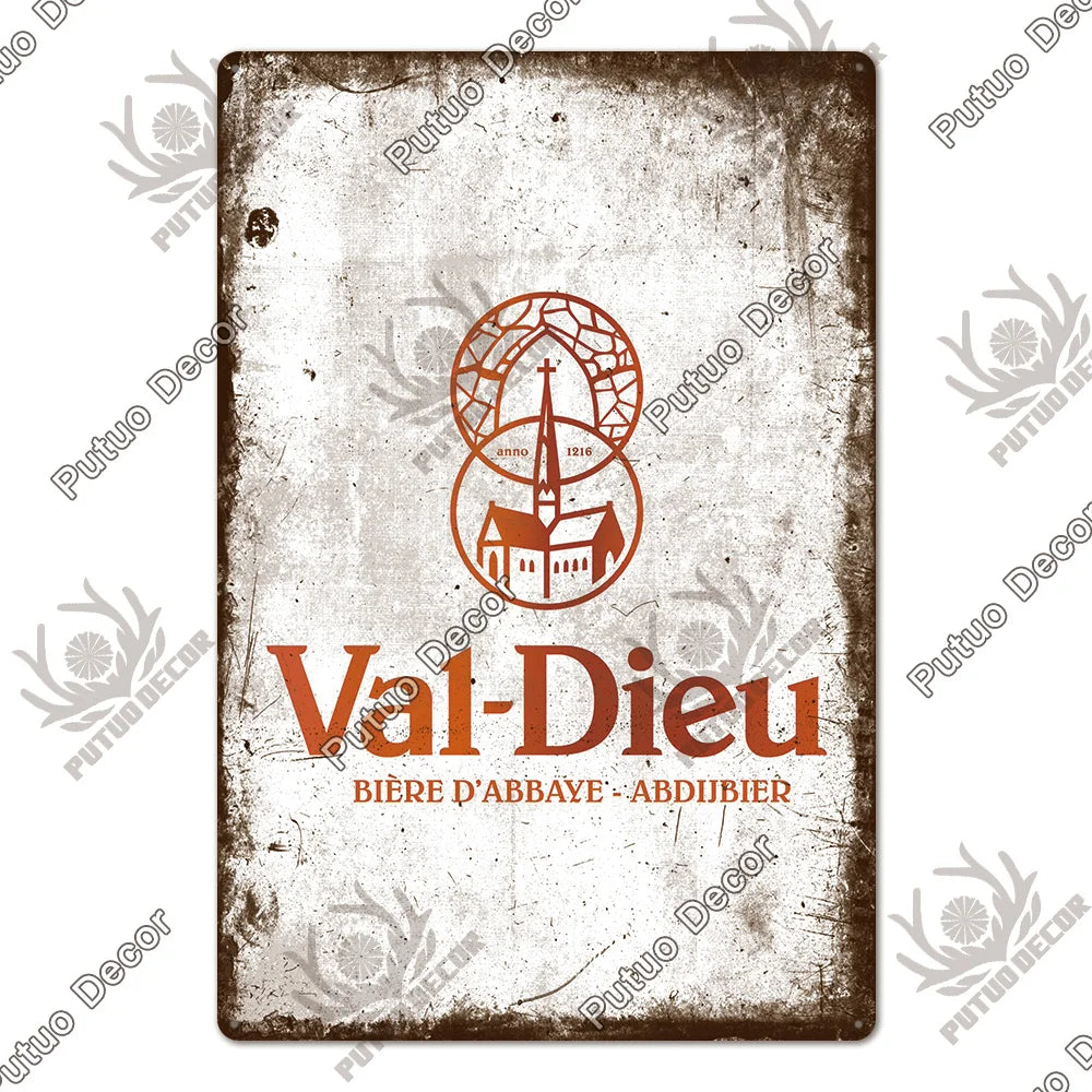 Belgian Beer Metal Signs Vintage Decorative Plaque Pub Bar Man Cave Wall Art 2