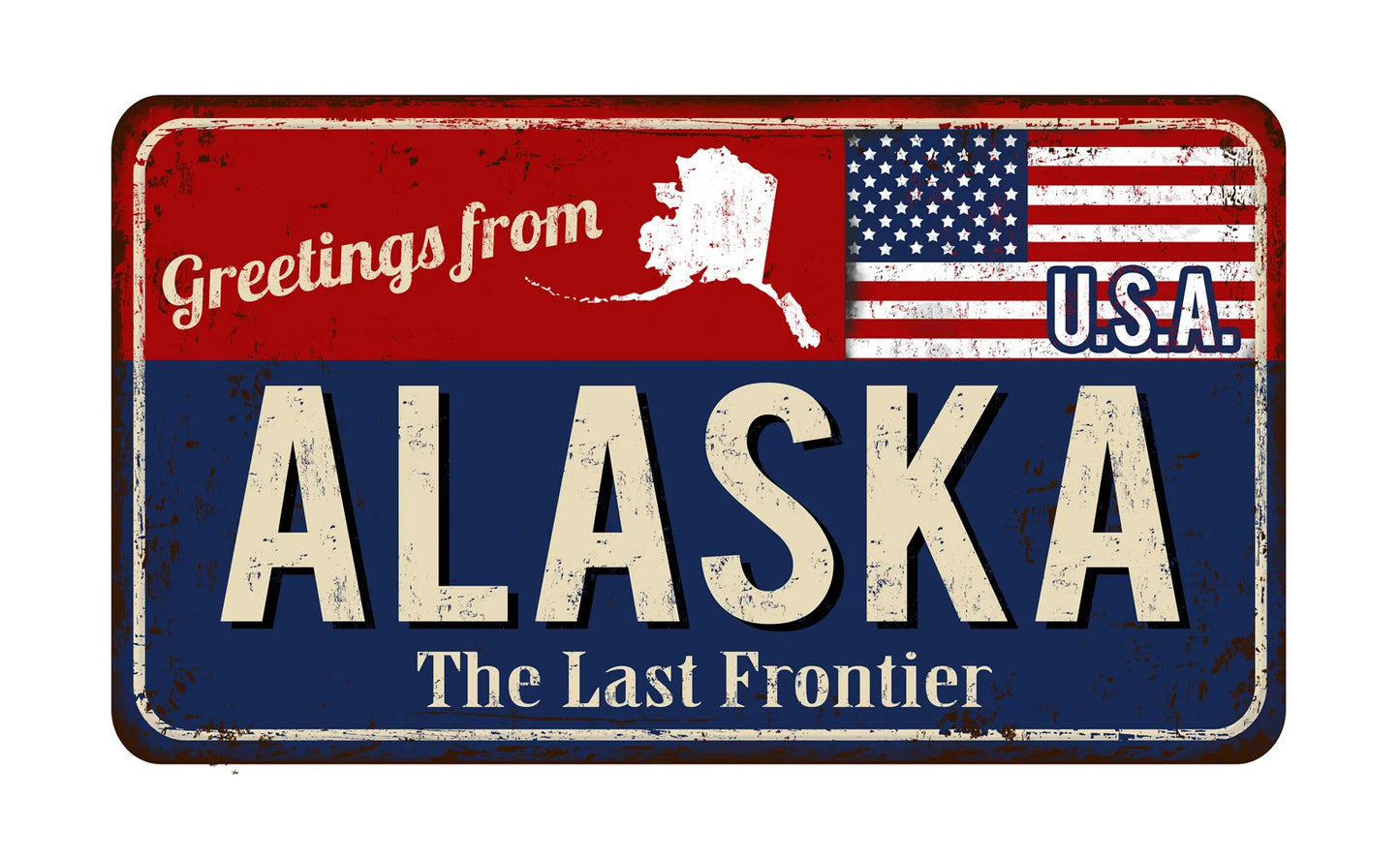 Vintage Metal State License Plate Signs Novelty Car Art Tags Home Bar Decor 2