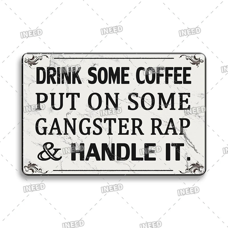 Funny Metal Signs Vintage Garage Wall Art Man Cave Retro Home Decor 8x12in 2