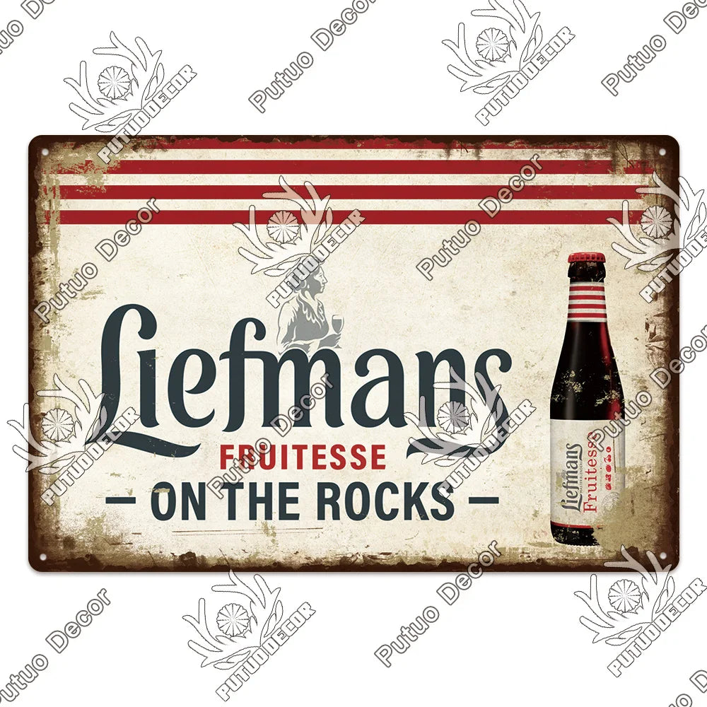 Belgian Beer Metal Signs Vintage Decorative Plaque Pub Bar Man Cave Wall Art 2