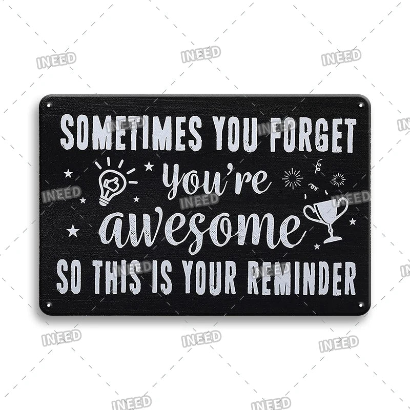 Funny Metal Signs Vintage Garage Wall Art Man Cave Retro Home Decor 8x12in 2