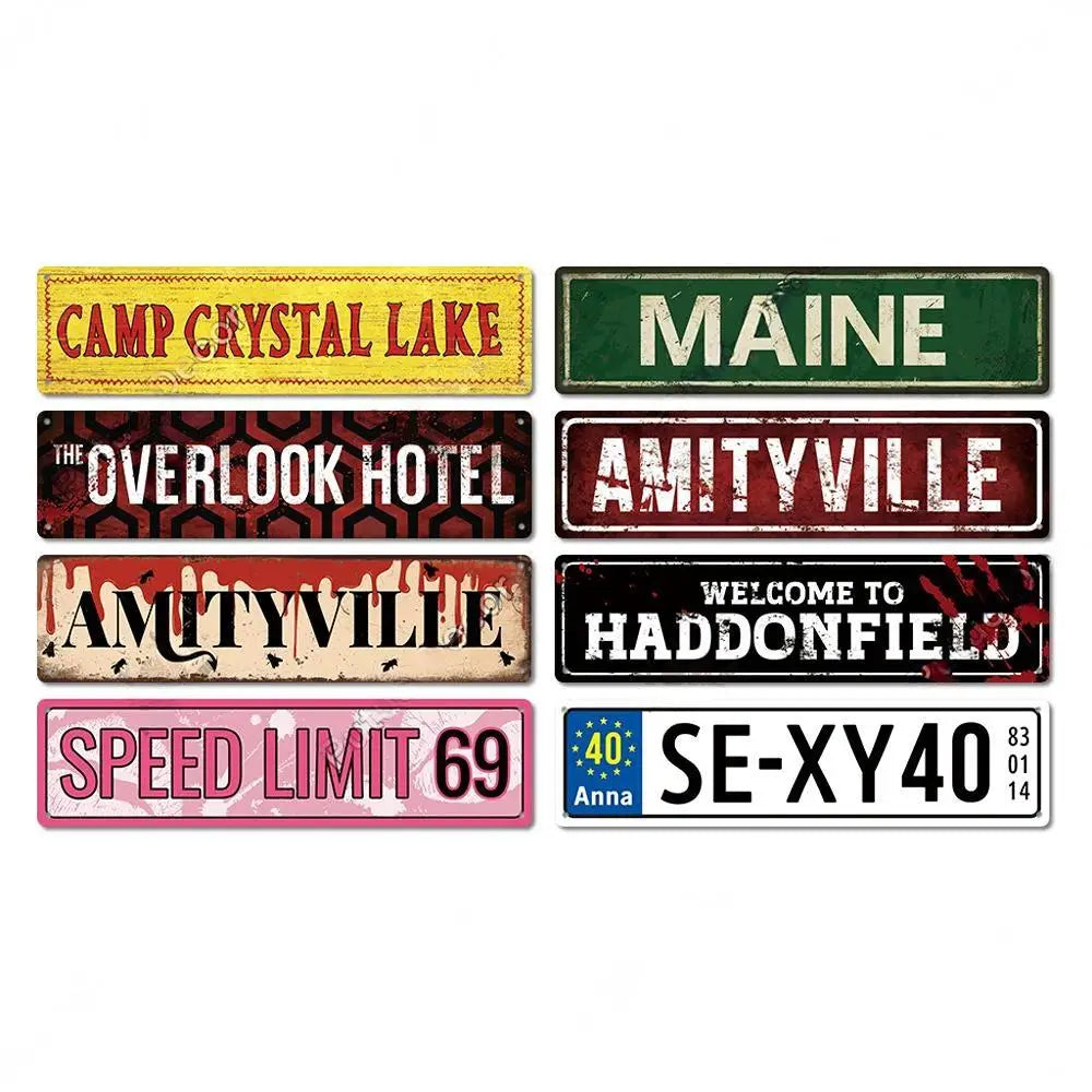 Retro Metal Signs Weed Stoner Decor Vintage Style Marijuana Smoker Wall Art 1