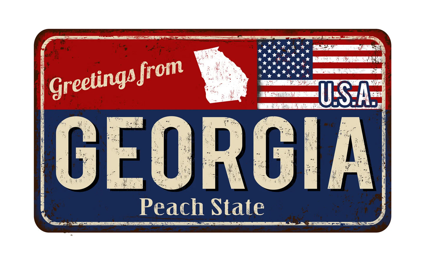 Vintage Metal State License Plate Signs Novelty Car Art Tags Home Bar Decor 2