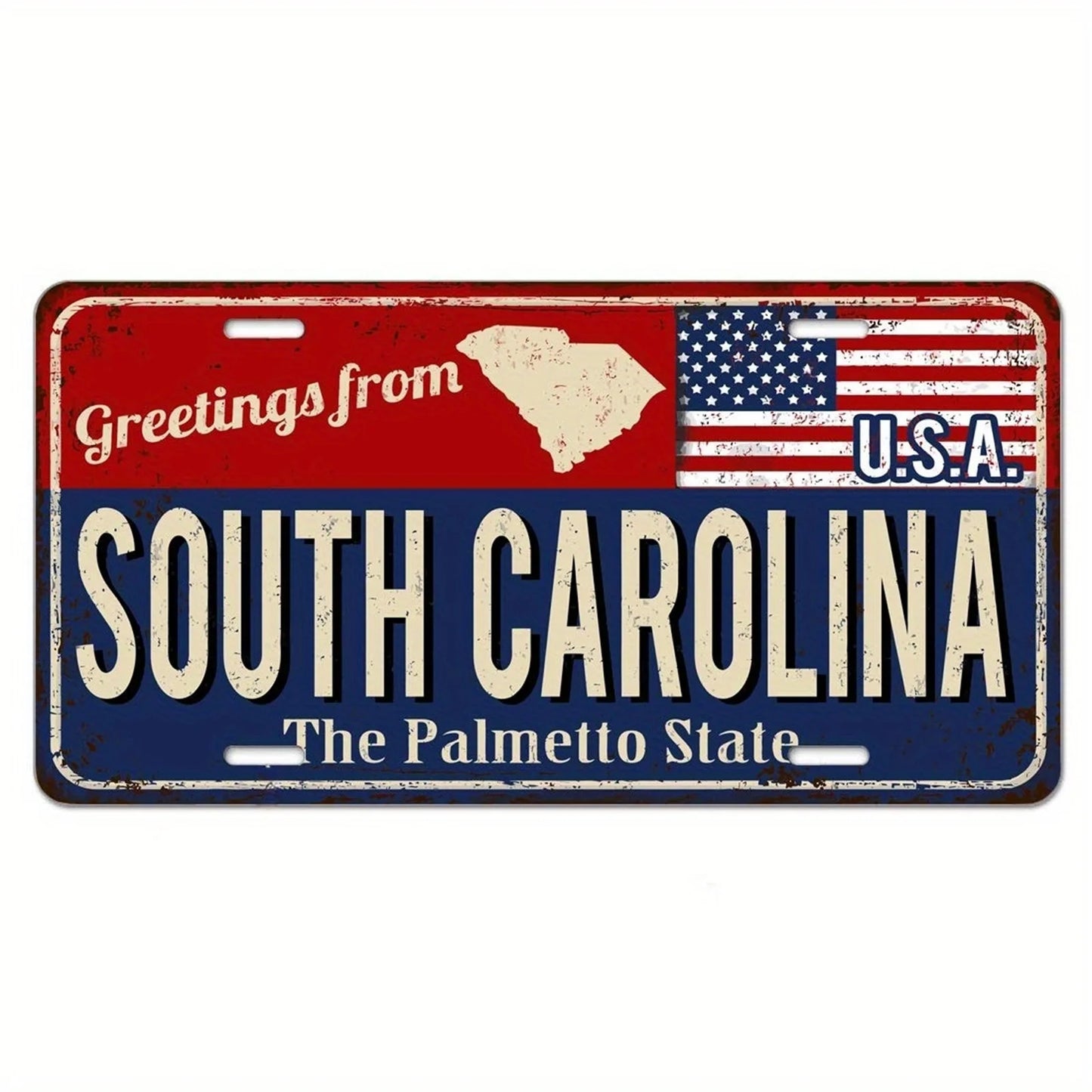 Vintage Metal State License Plate Signs Novelty Car Art Tags Home Bar Decor 2