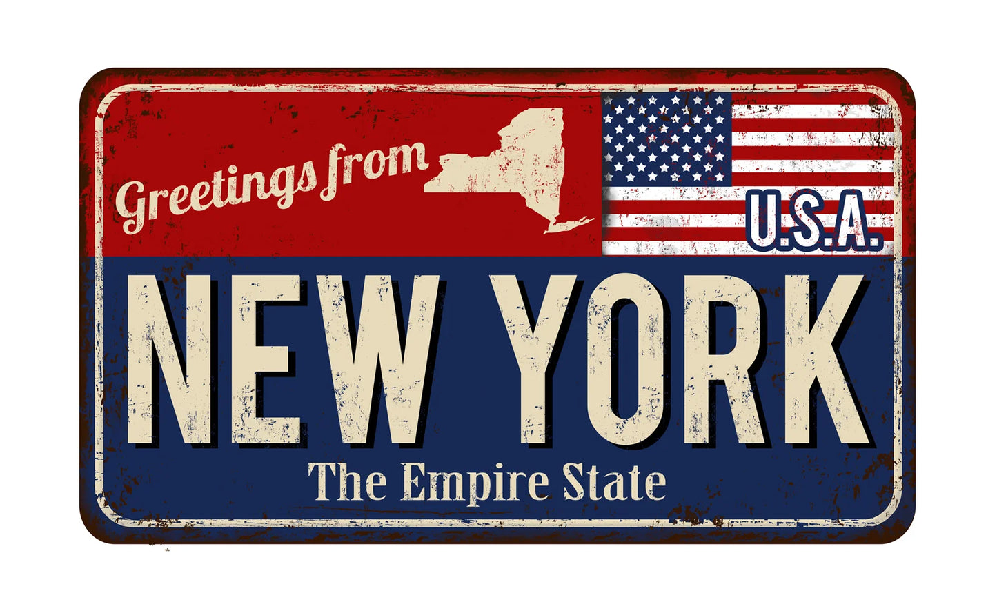 Vintage Metal State License Plate Signs Novelty Car Art Tags Home Bar Decor 2