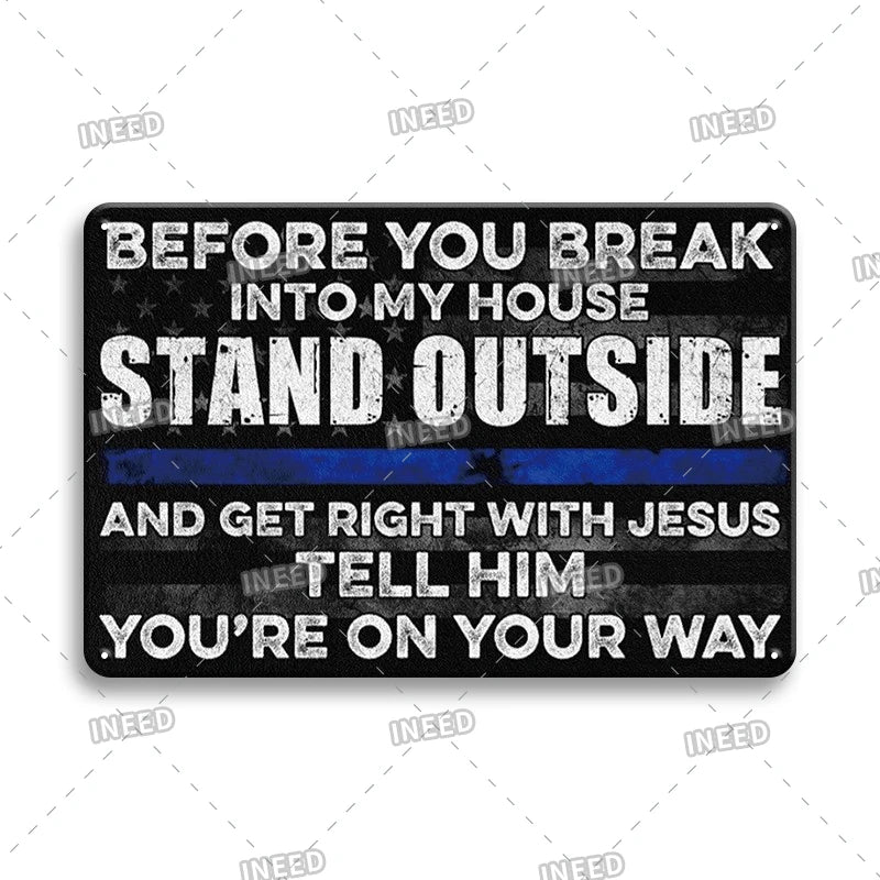 Funny Metal Signs Vintage Garage Wall Art Man Cave Retro Home Decor 8x12in 2