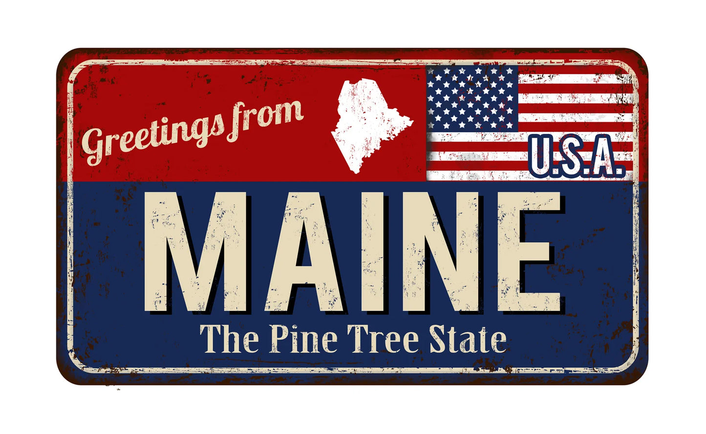 Vintage Metal State License Plate Signs Novelty Car Art Tags Home Bar Decor 1