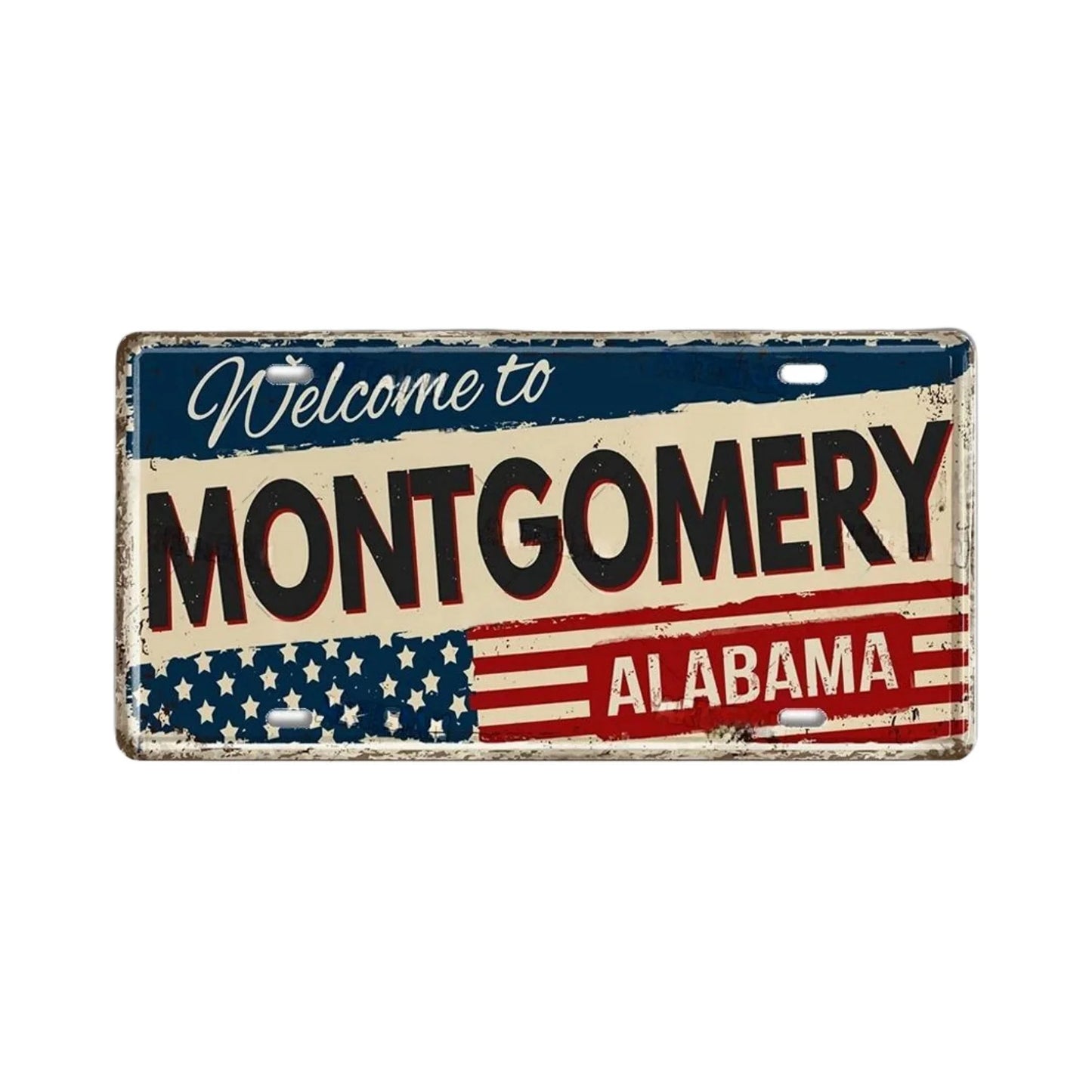 Vintage Metal State License Plate Signs Novelty Car Art Tags Home Bar Decor 1