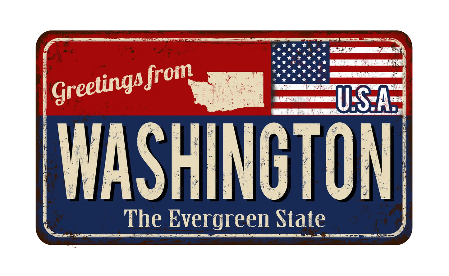 Vintage Metal State License Plate Signs Novelty Car Art Tags Home Bar Decor 1