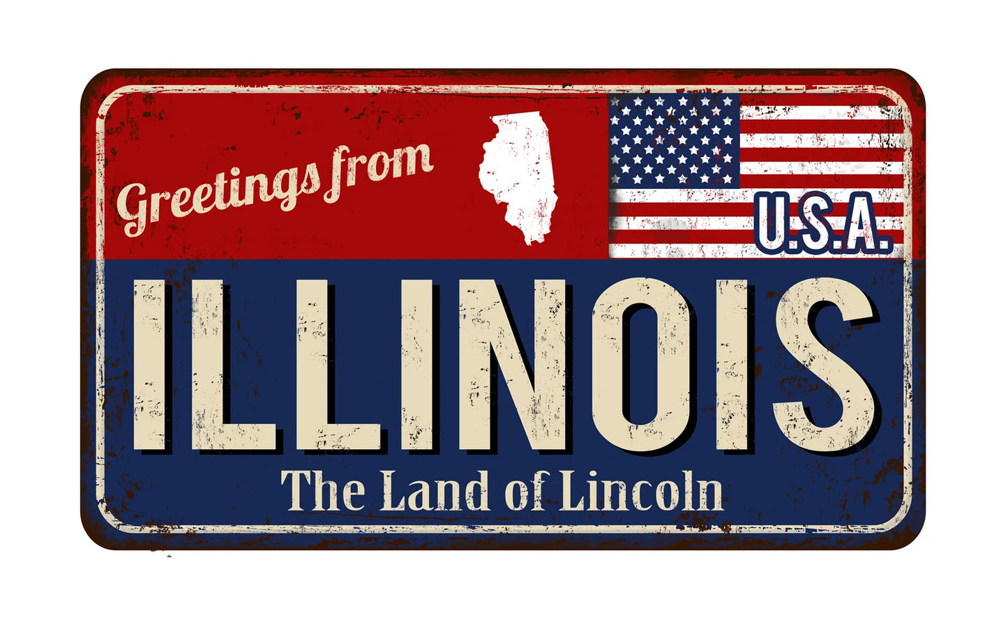 Vintage Metal State License Plate Signs Novelty Car Art Tags Home Bar Decor 1