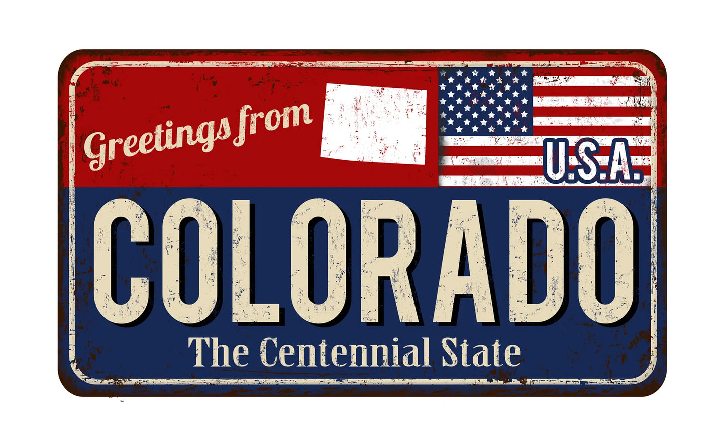 Vintage Metal State License Plate Signs Novelty Car Art Tags Home Bar Decor 1