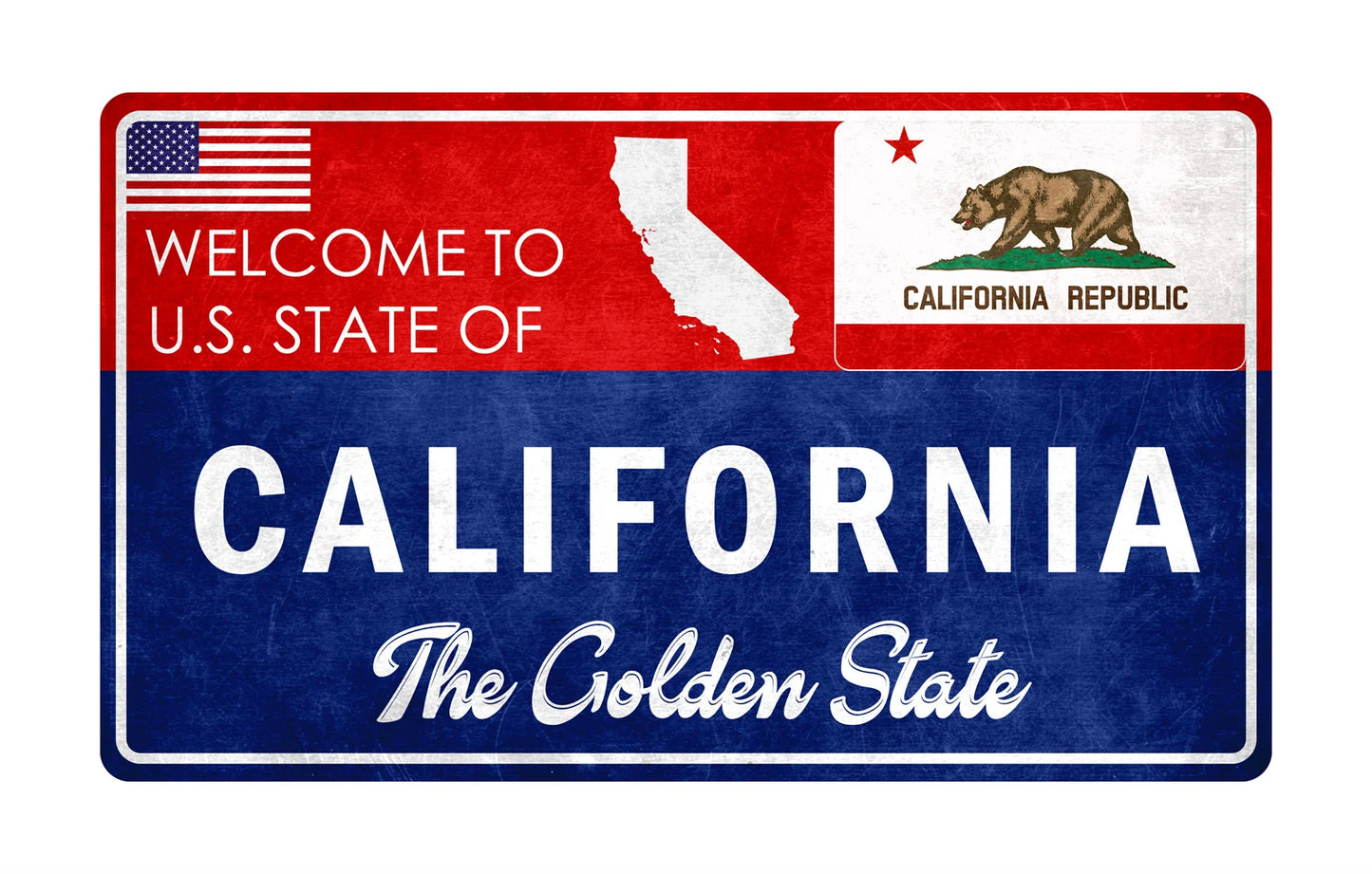 Vintage Metal State License Plate Signs Novelty Car Art Tags Home Bar Decor 1