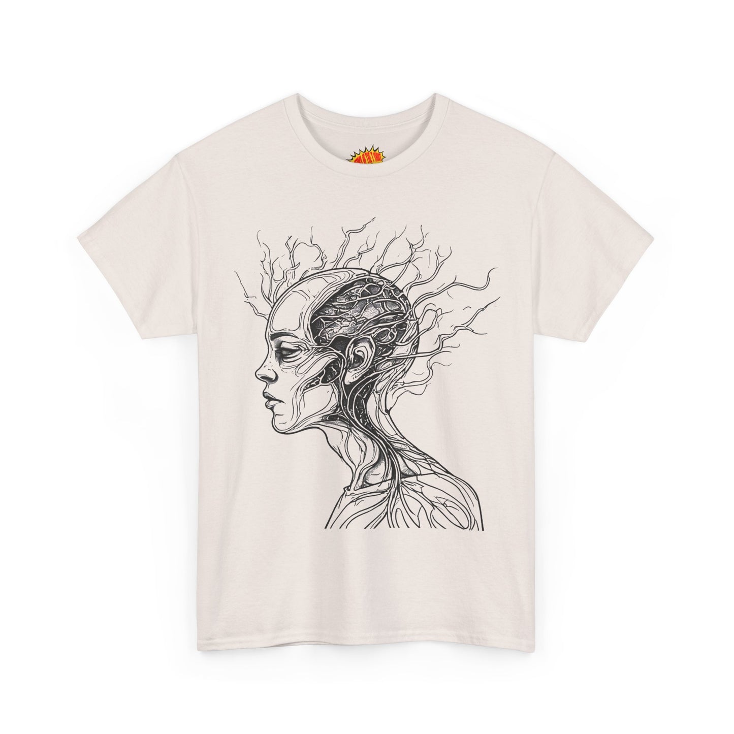 Anatomy Line Drawing Face Graphic Art Tee Shirt *Multiple Colors*