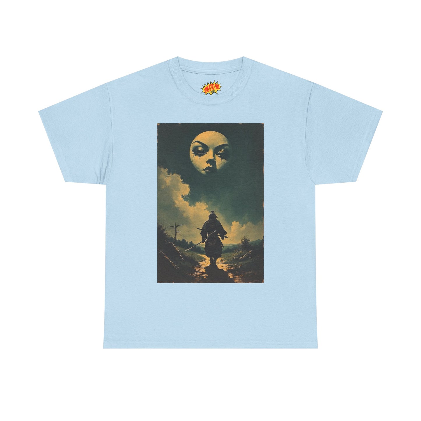 Walking Samurai w/Full Moon Face T-Shirt *Multiple Colors*