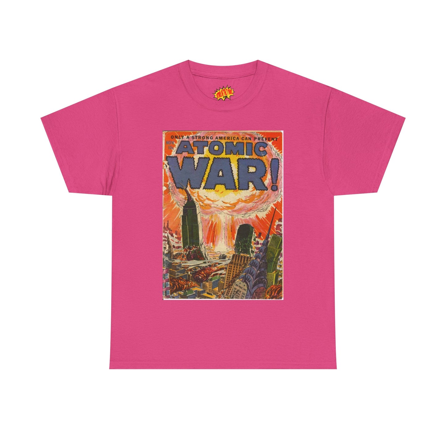 Atomic War Nov. Comic Tee Shirt *Multiple Colors*