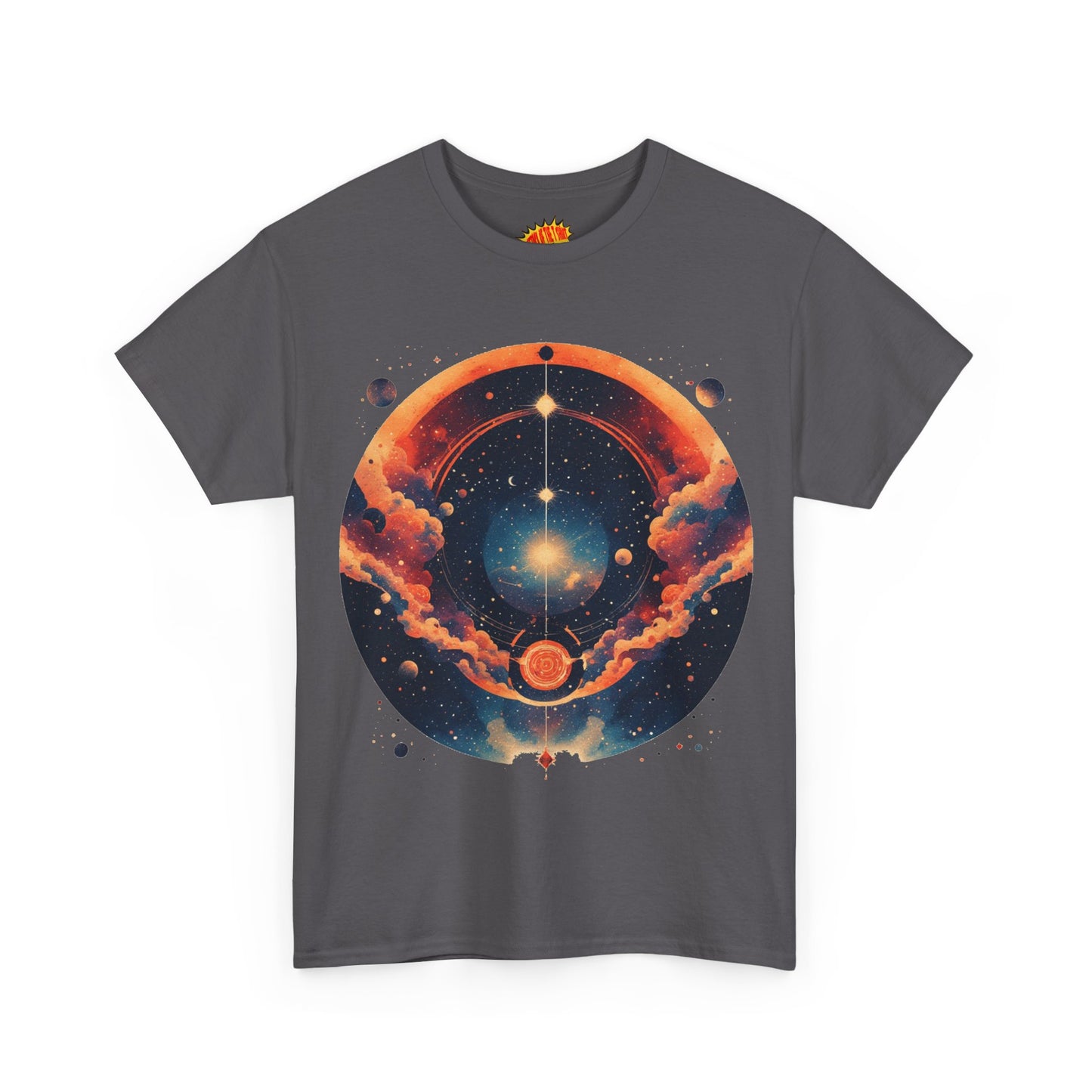 Round Galaxy Graphic Tee Shirt *Multiple Colors*