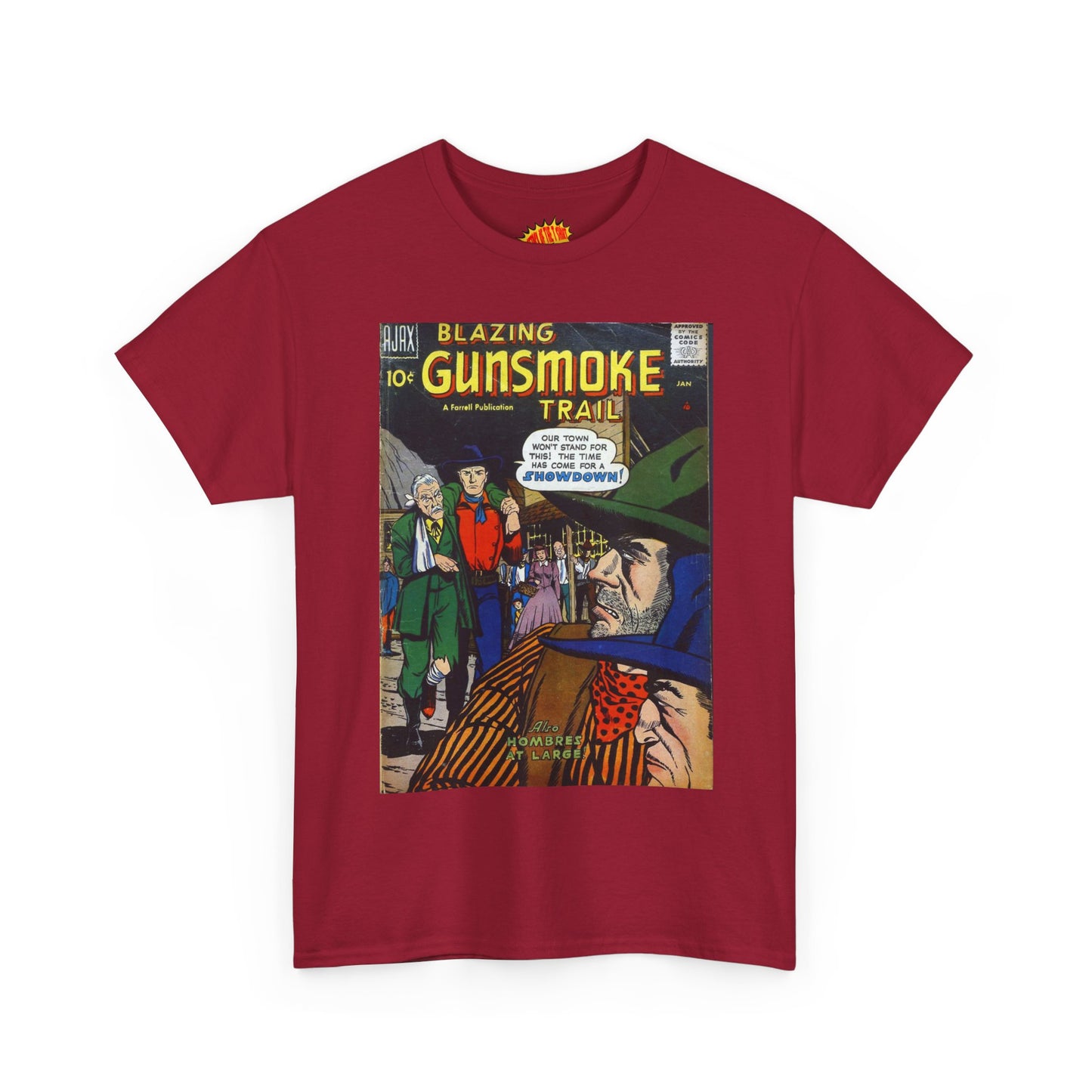 Gunsmoke Trail January Comic Tee Shirt *Multiple Colors*