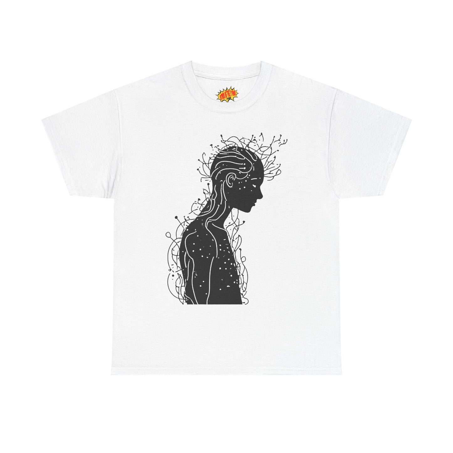 Human Silhouette Line Drawing Graphic Art Tee Shirt *Multiple Colors*