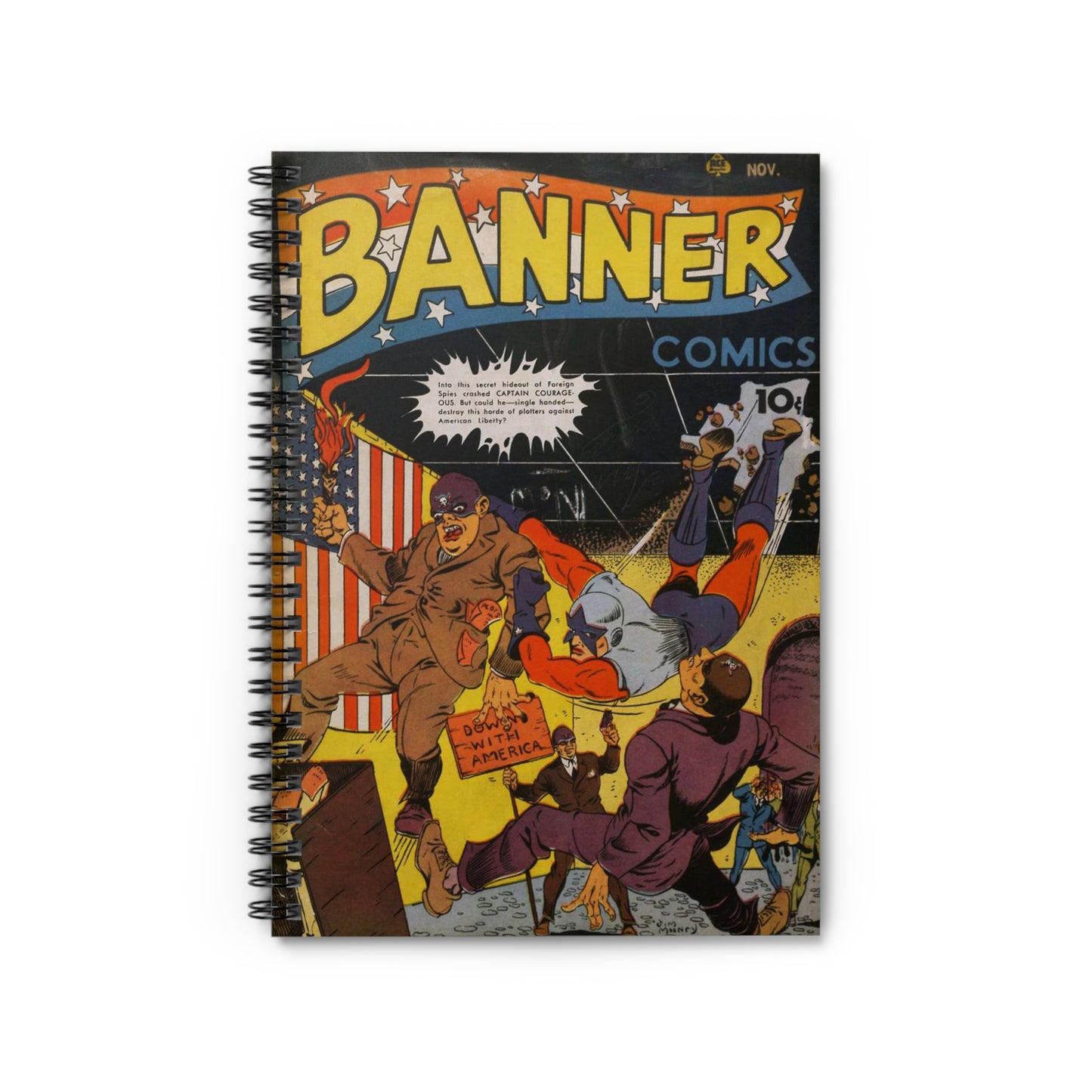 Banner Nov. Comic Spiral Notebook