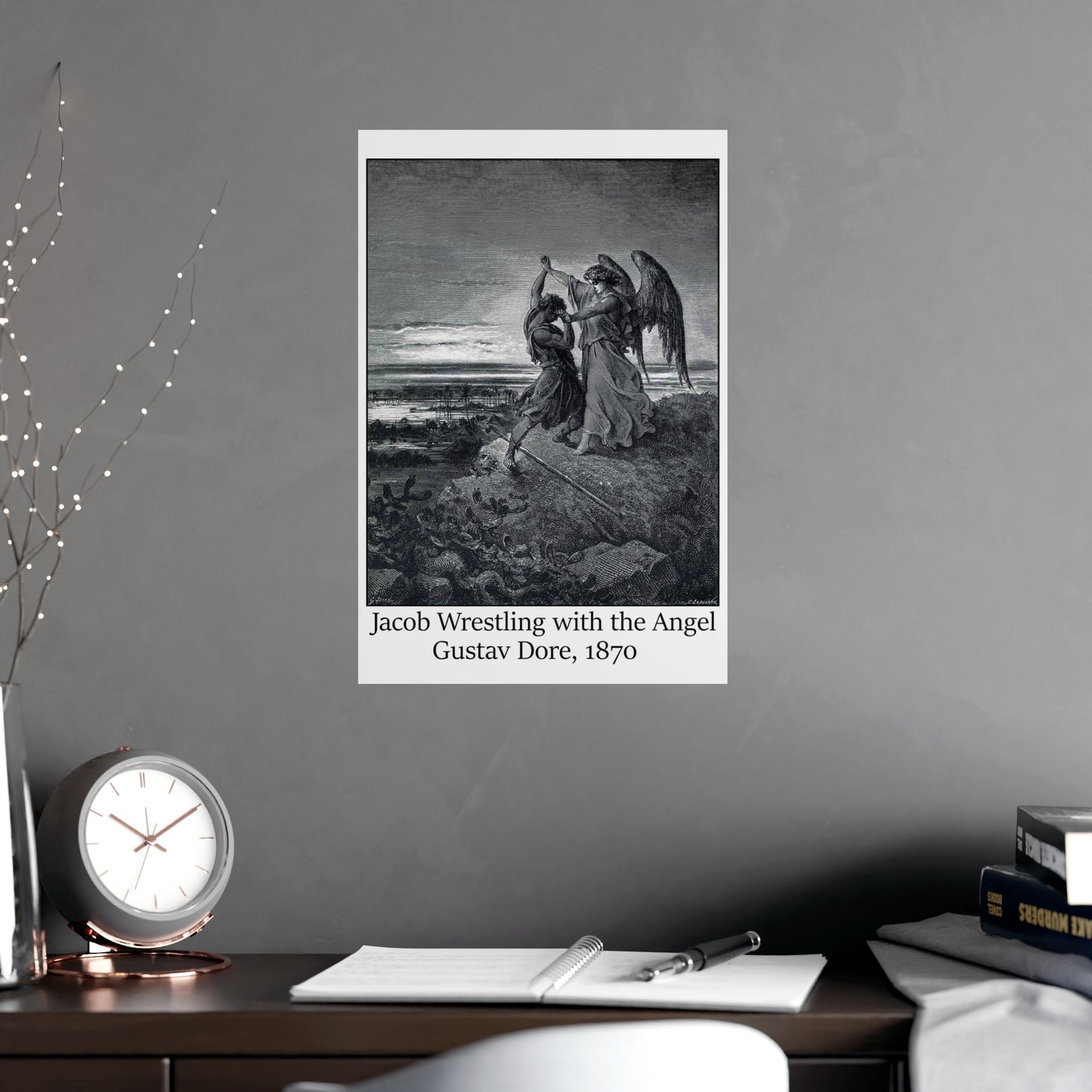 Jacob Wrestling with the Angel - Gustav Dore, 1870