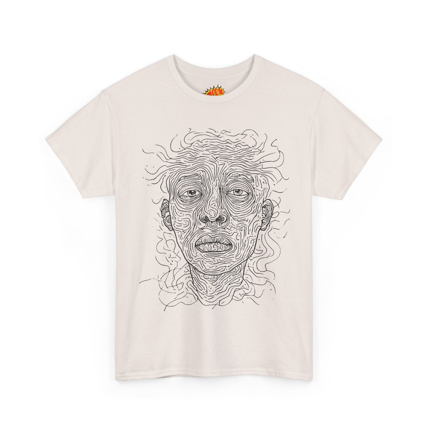Graphic Line Art Portrait Tee Shirt *Multiple Colors*