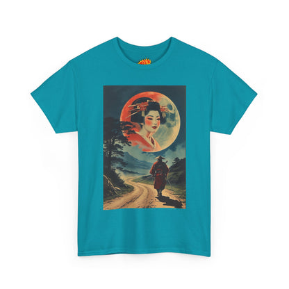 Walking Samurai w/Full Moon Woman T-Shirt