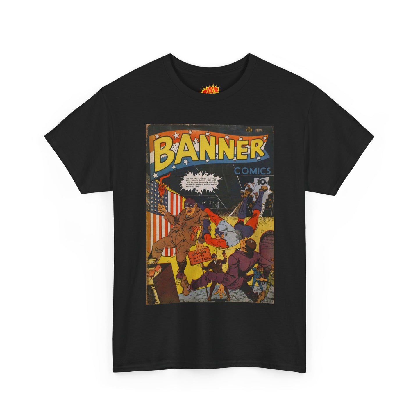 Banner Nov. Comic Tee Shirt *Multiple Colors*