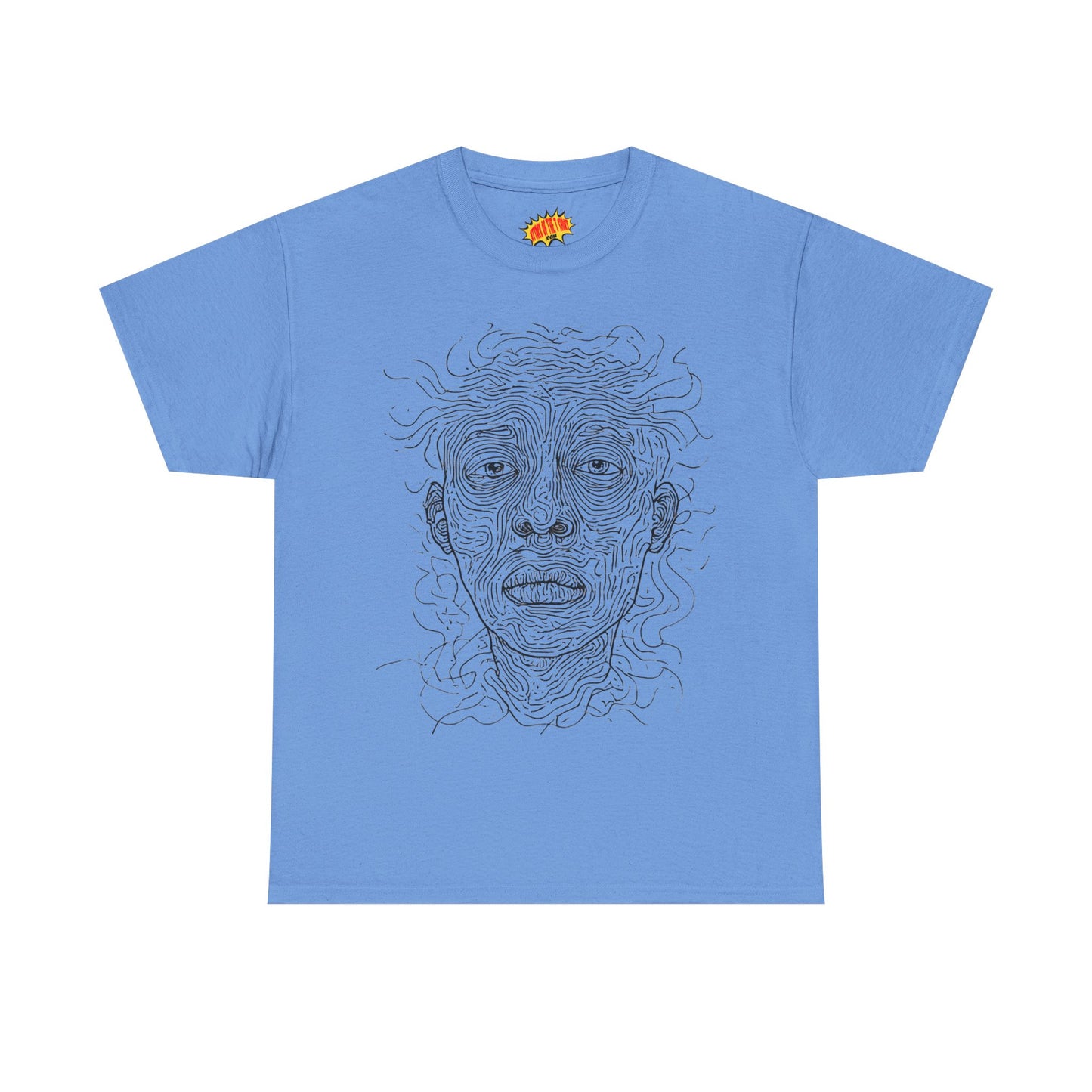 Graphic Line Art Portrait Tee Shirt *Multiple Colors*