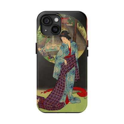 Oji Waterfall by Toyohara Chikanobu, 1890 iPhone Case *Many Sizes Available*