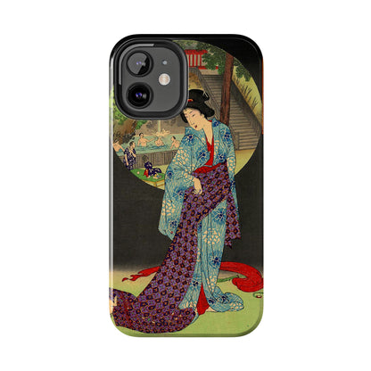 Oji Waterfall by Toyohara Chikanobu, 1890 iPhone Case *Many Sizes Available*