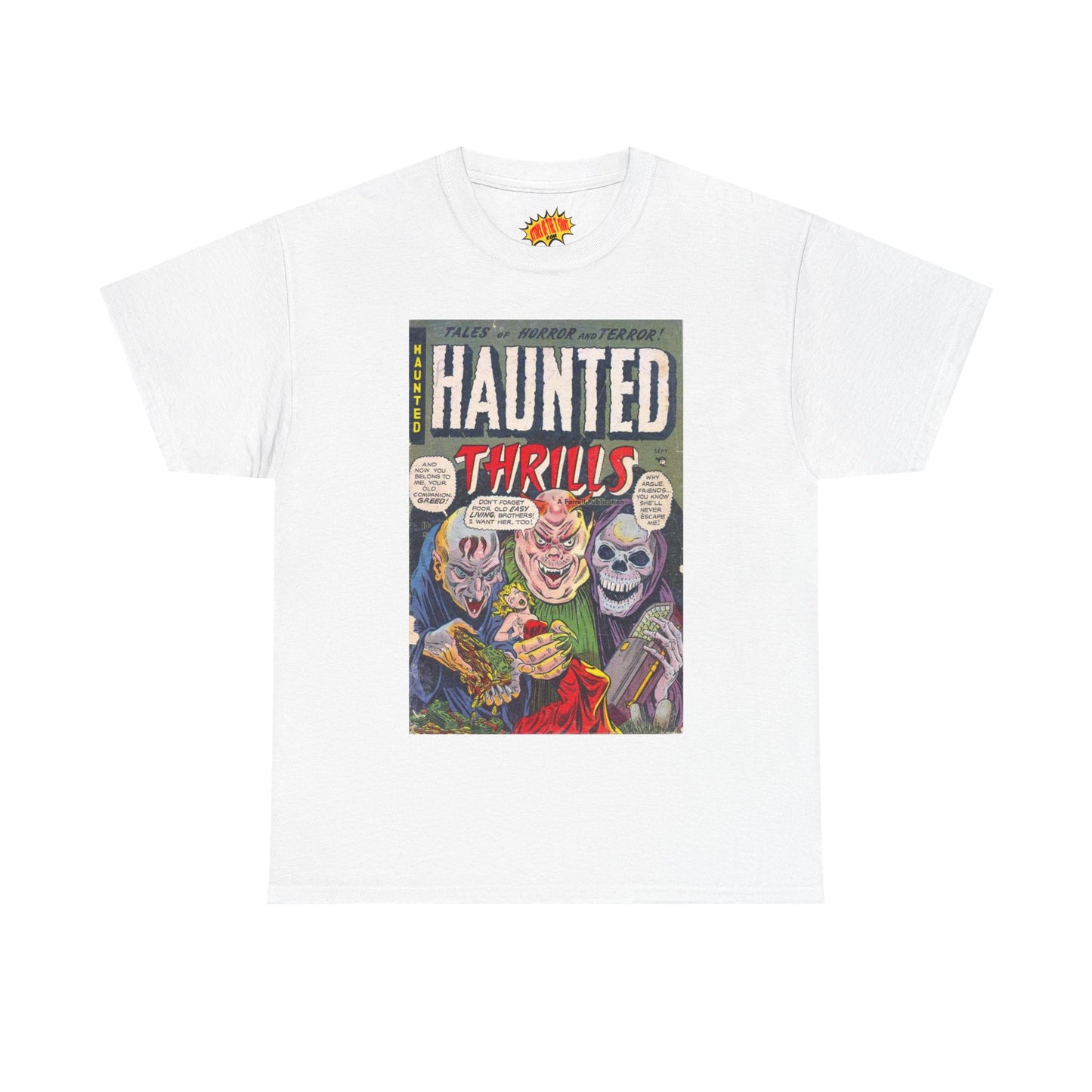 Haunted Thrills September Comic Tee Shirt *Multiple Colors*