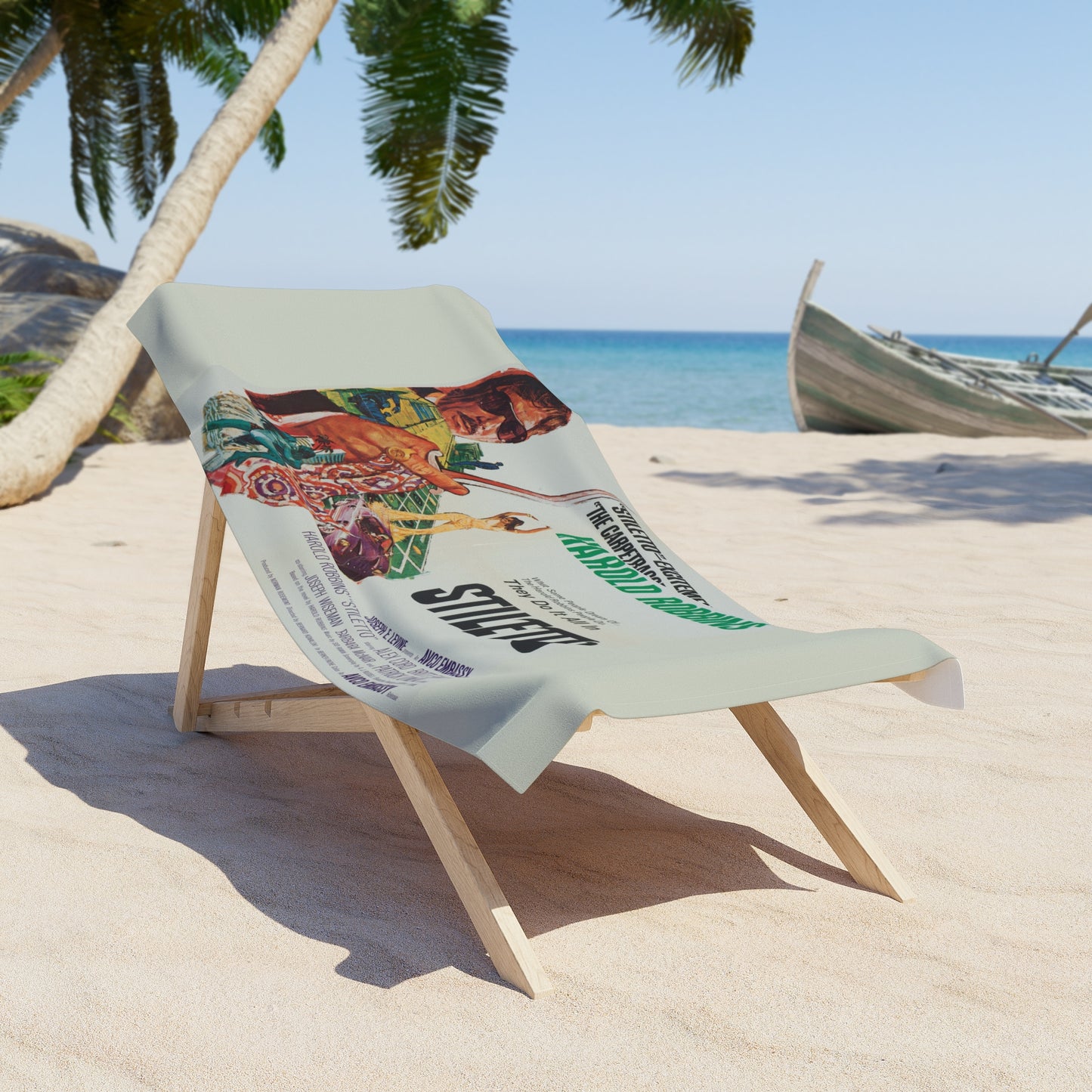 Stiletto Retro Movie Poster Print Vintage Style Beach Towel 2 Sizes