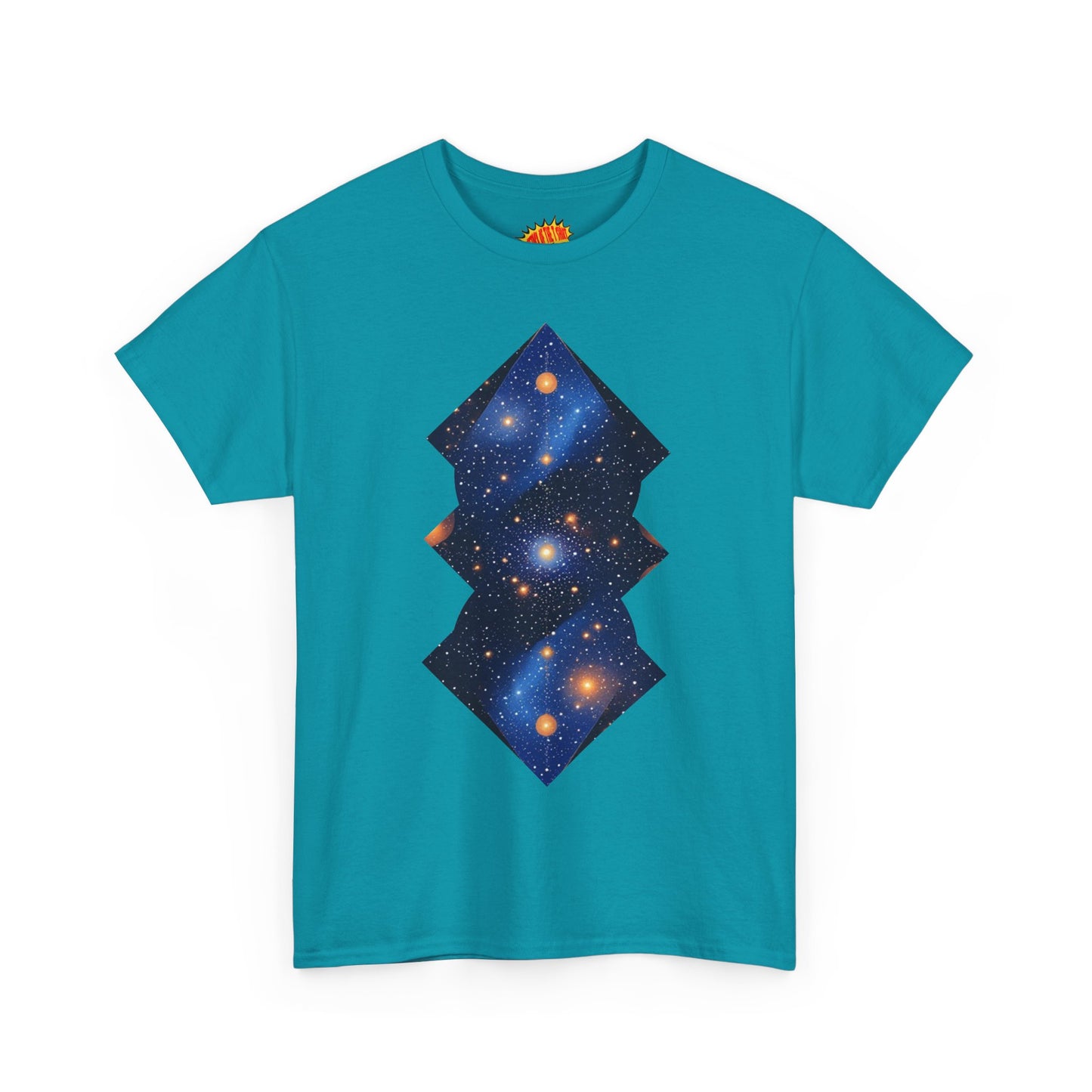 Geometric Shaped Galaxy Graphic Space Art Tee Shirt *Multiple Colors*